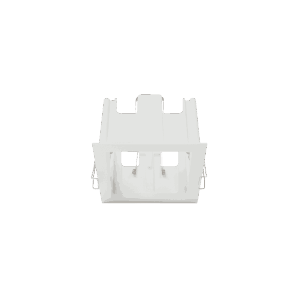 White version of the Dea Athena M T Quadra Quadra, a versatile modular system designed by Karizma Luce.