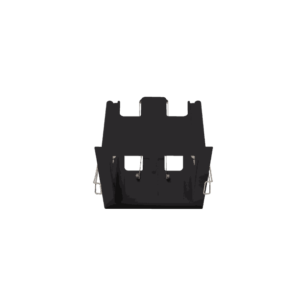 Black version of the Dea Athena M T Quadra Quadra, a versatile modular system designed by Karizma Luce.