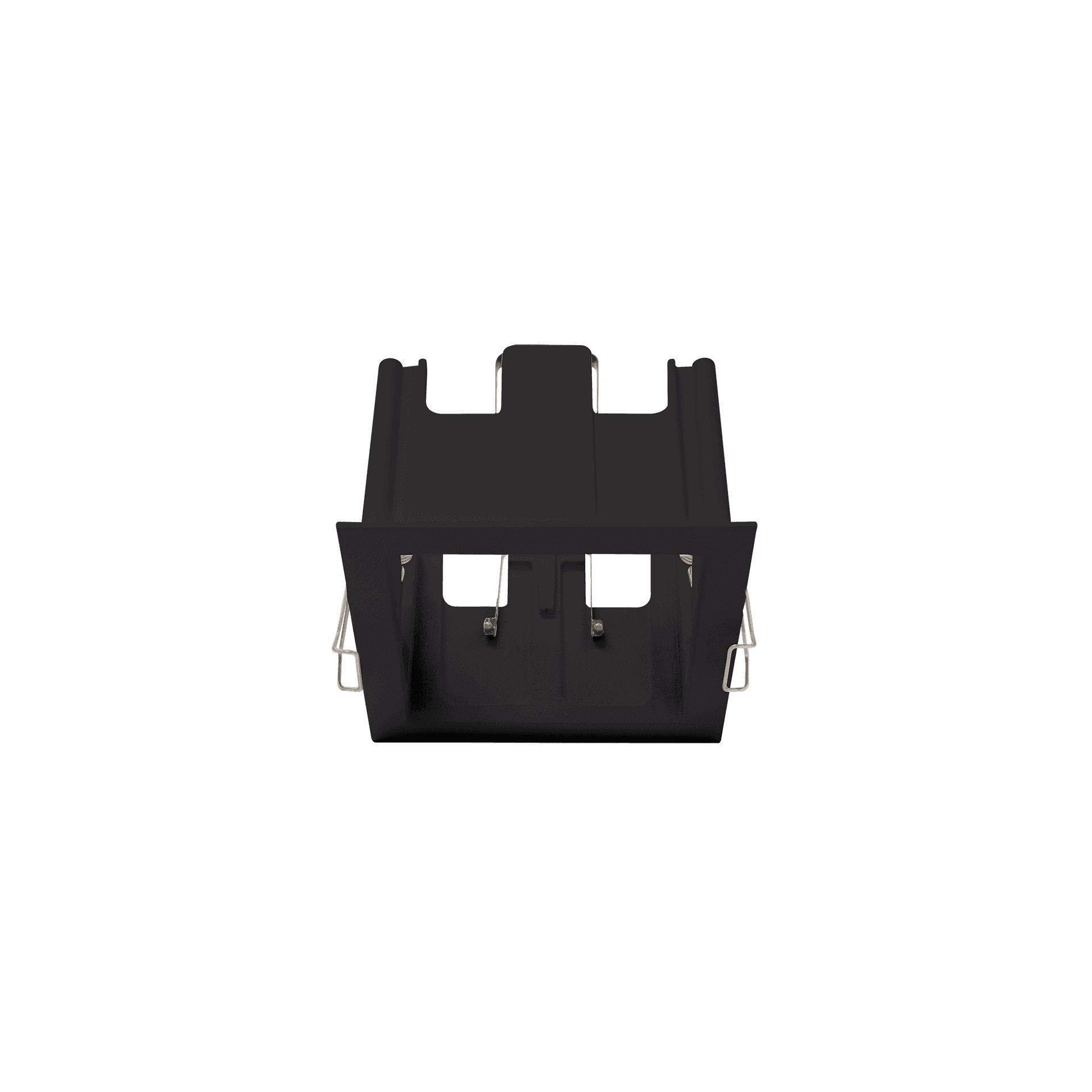 Black version of the Dea Athena M T Quadra Quadra, a versatile modular system designed by Karizma Luce.