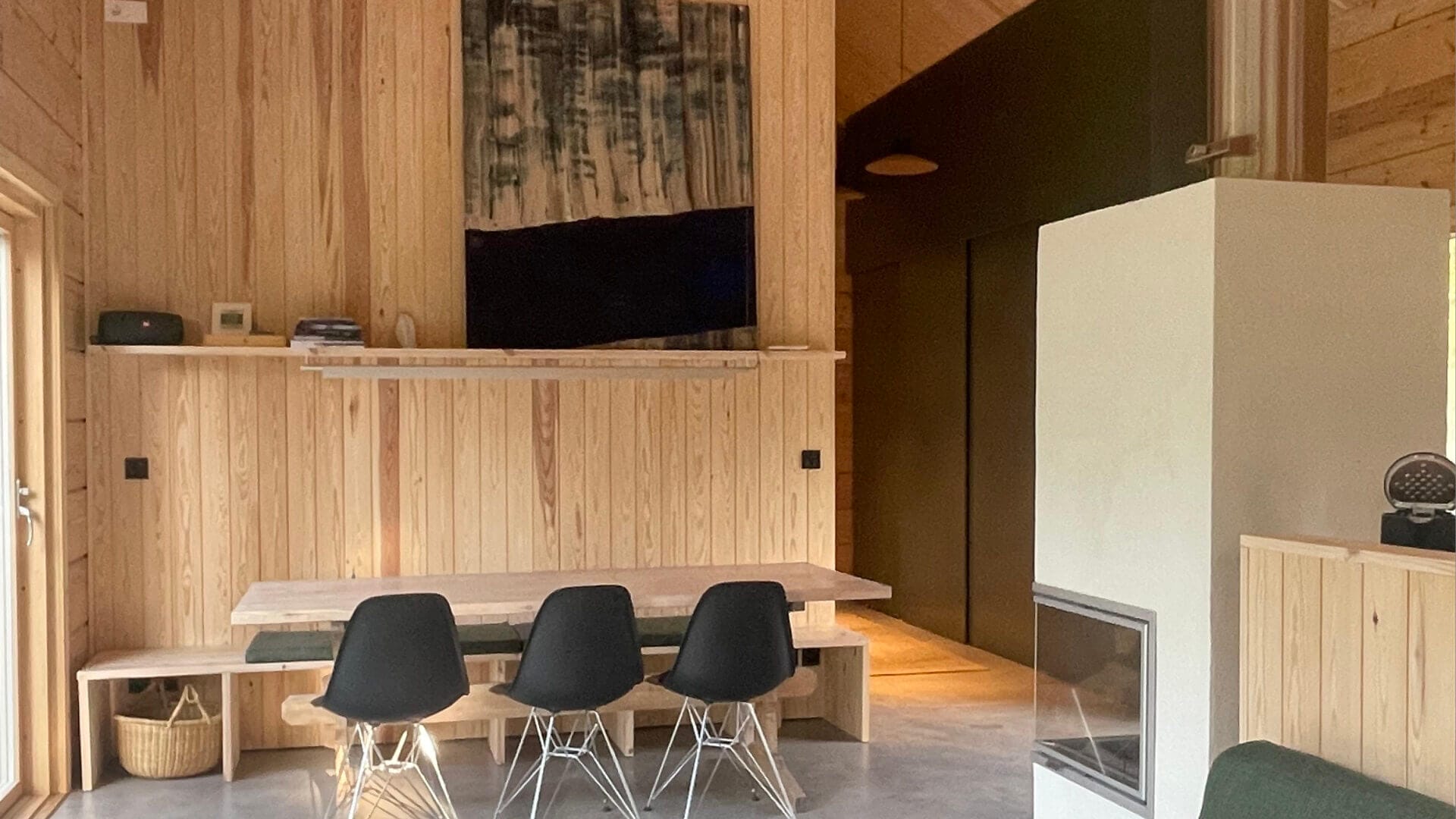 Finnish wooden interior Dea Athena project.