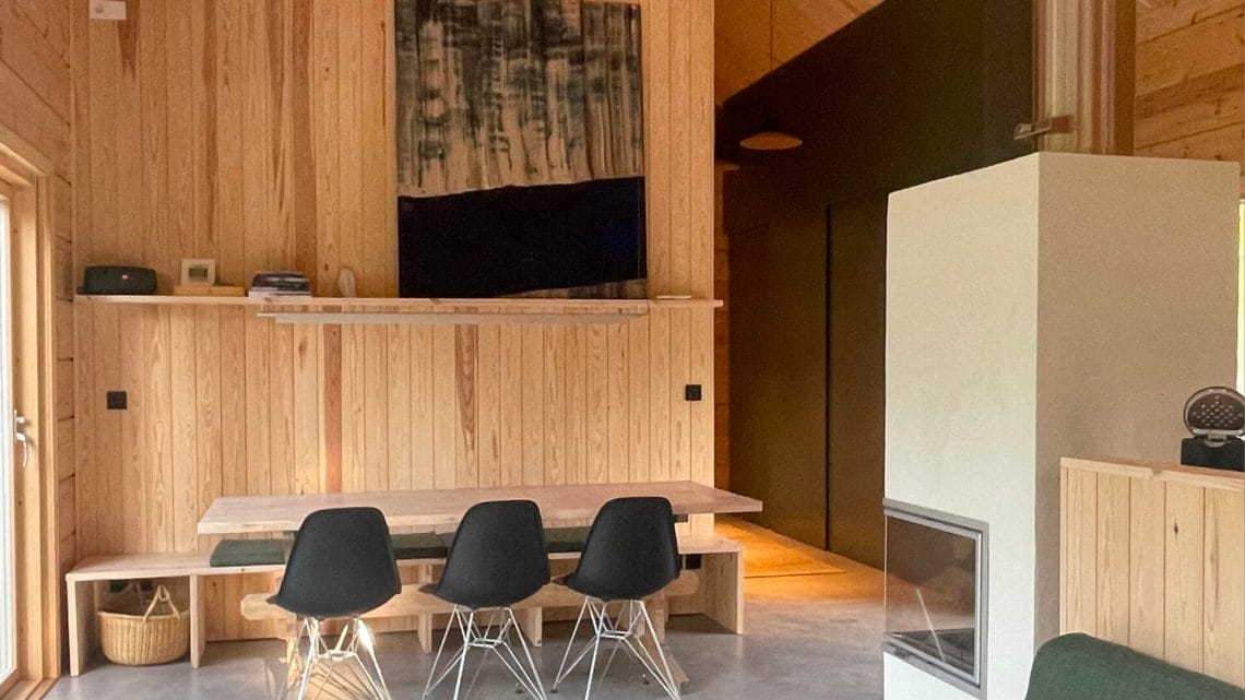 Finnish wooden interior Dea Athena project.