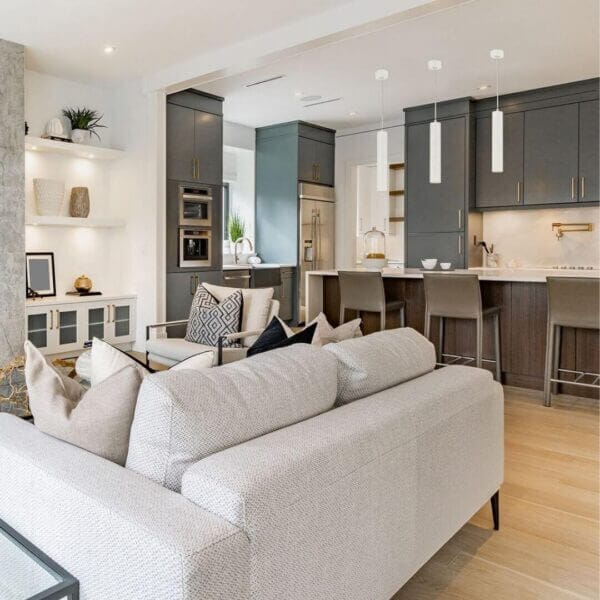 Interior with Vuoto Suspended luminaires.