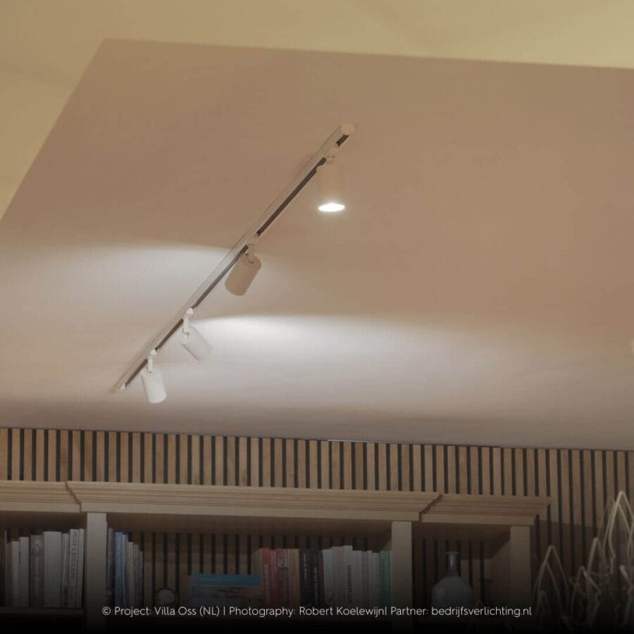 White track with Vuoto GU10 luminaires.