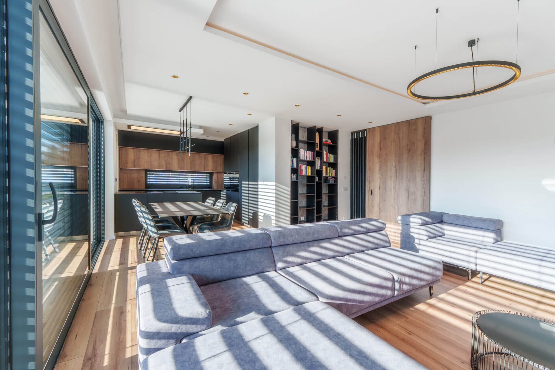 Modern living room with daylight