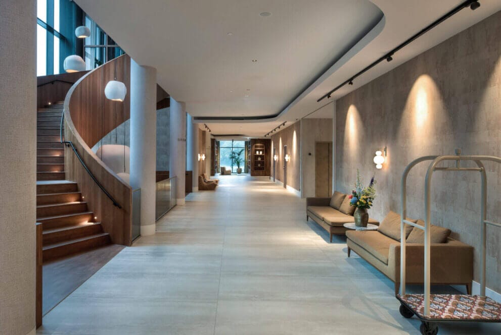 Hallway of hotel