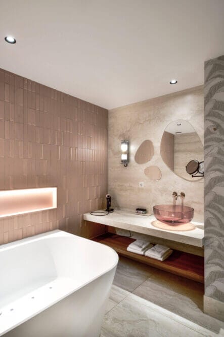 Luxurious bathroom hotel