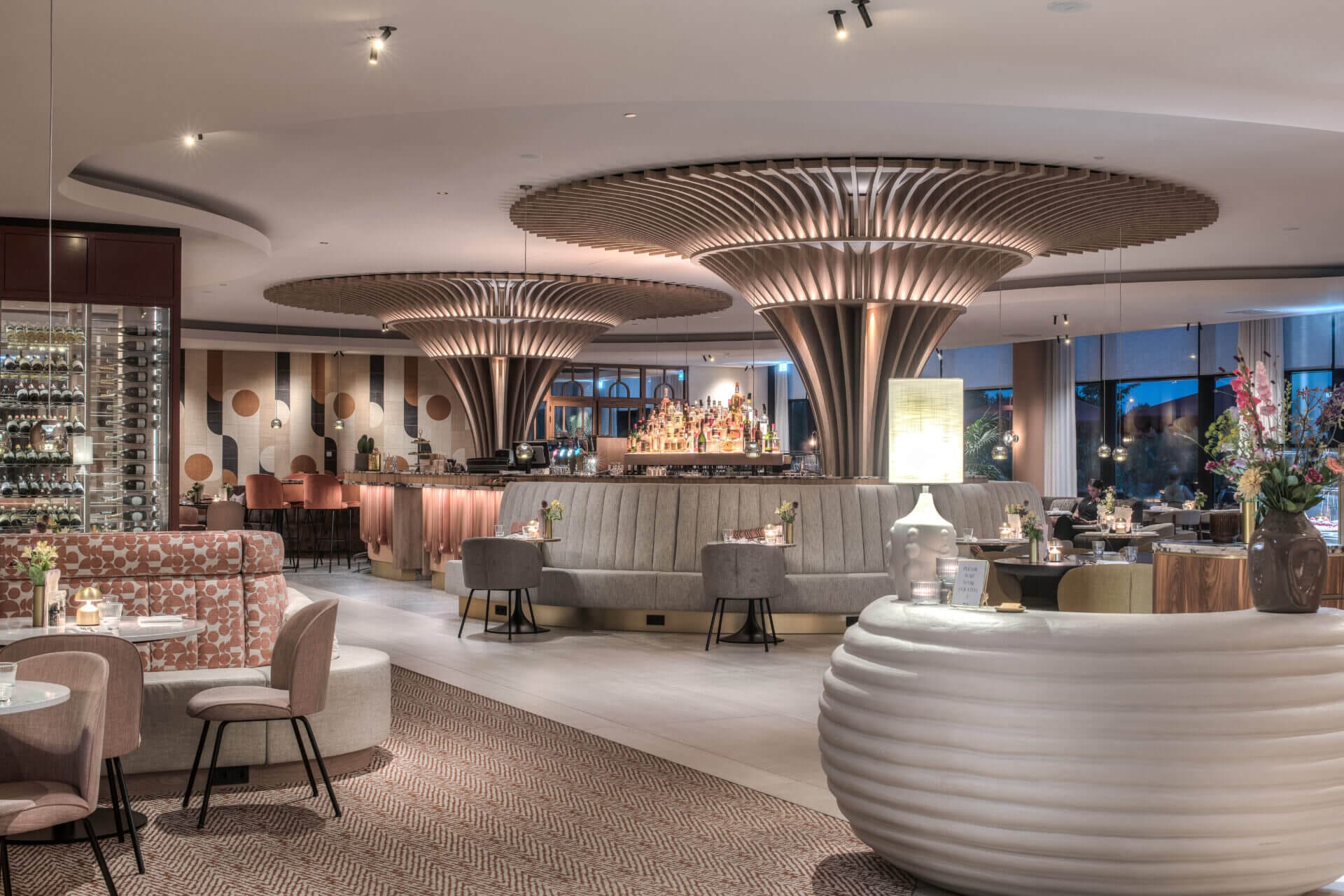 Retro modern restaurant