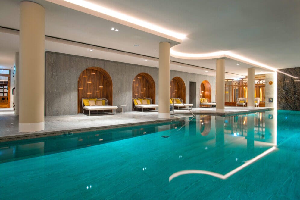 Indoor swimming pool lighting