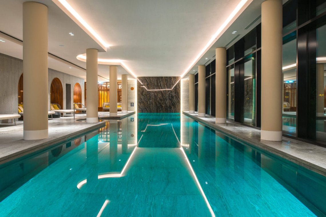 Indoor swimming pool lighting