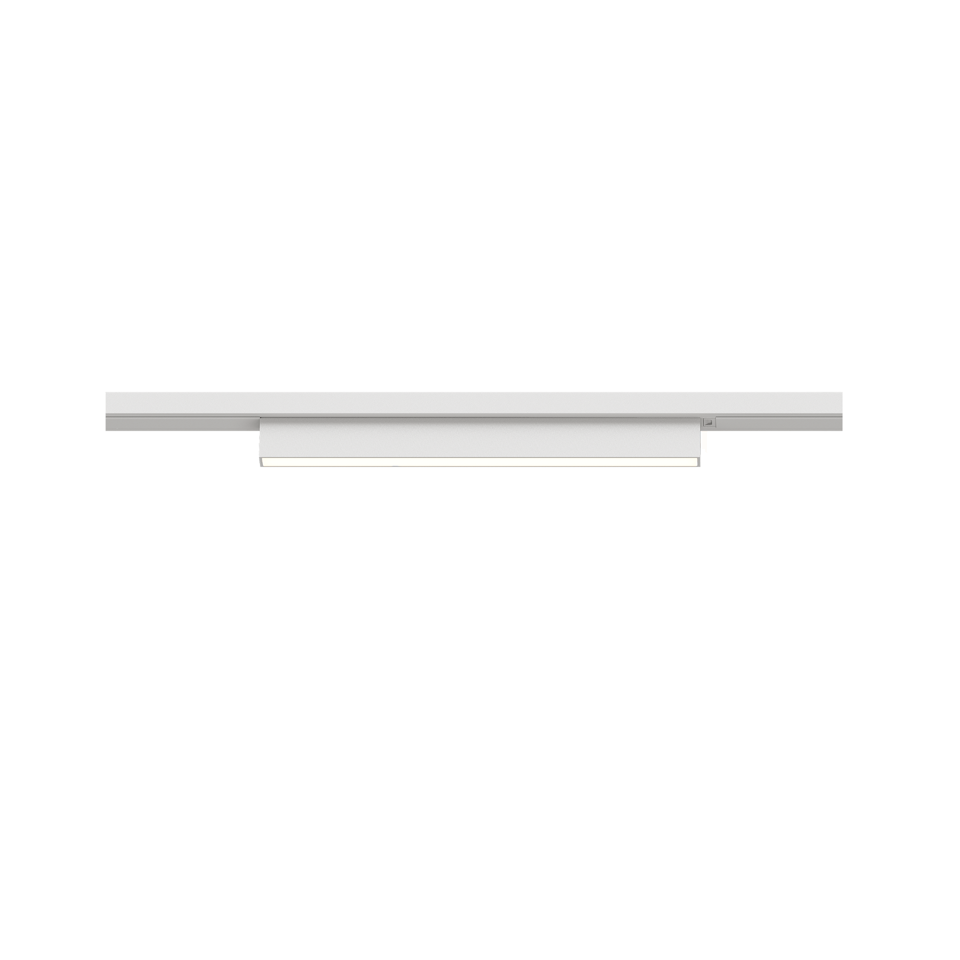 Karizma Luce Flusso M is a linear 48V track luminaire with microprismatic diffuser in 48V track mini Q3 system, white colour