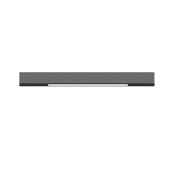 Karizma Luce Flusso M is a linear 48V track luminaire with microprismatic diffuser in 48V track mini Q4 system, black colour