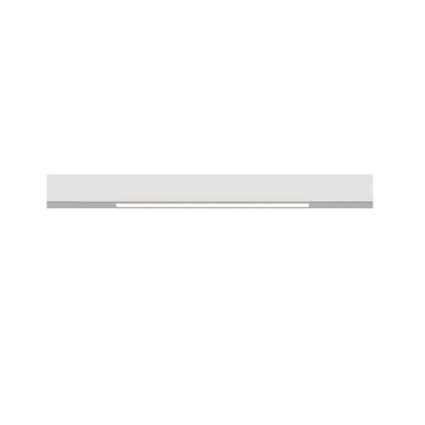 Karizma Luce Flusso M is a linear 48V track luminaire with microprismatic diffuser in 48V track mini Q4 system, white colour